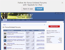 Tablet Screenshot of afforums.com